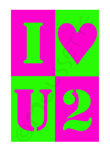 i love u 2, #1 card