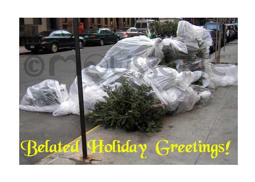 belated holiday greetings! card