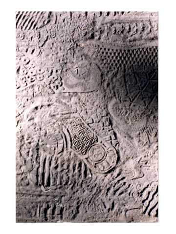 Foot prints card